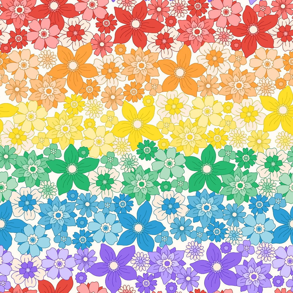Rainbow Daydream Pattern 10 Minky Fabric