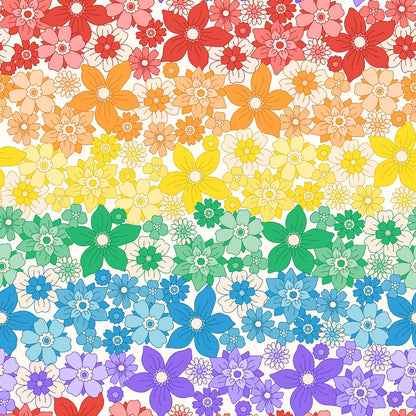 Rainbow Daydream Pattern 10 Minky Fabric