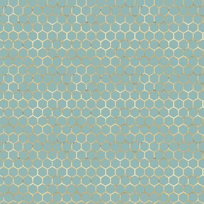 Gilded Hive Pattern 1 Minky Fabric