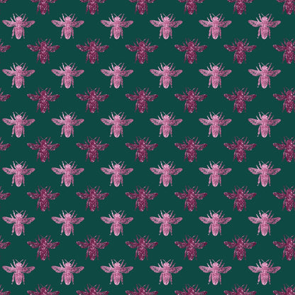 Lovely Bee Pattern 4 Quilting Cotton Fabric