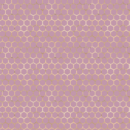 Gilded Hive Pattern 7 Minky Fabric