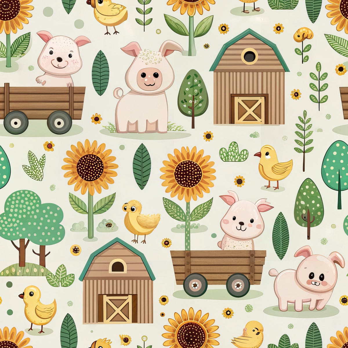 Countryside Charm Pattern 10 Minky Fabric