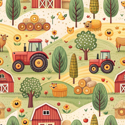Countryside Charm Pattern 11 Minky Fabric