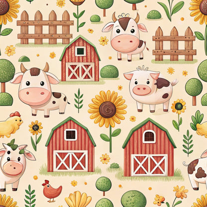 Countryside Charm Pattern 4 Minky Fabric