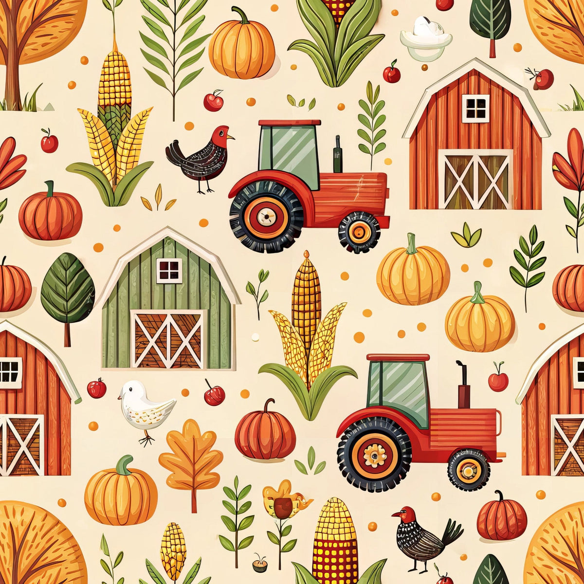 Countryside Charm Pattern 5 Minky Fabric