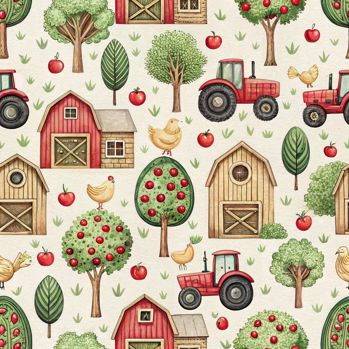 Countryside Charm Pattern 7 Minky Fabric