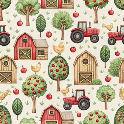 Countryside Charm Pattern 7 Minky Fabric