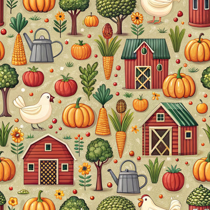 Countryside Charm Pattern 8 Minky Fabric
