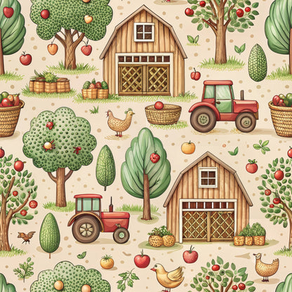 Countryside Charm Pattern 9 Minky Fabric