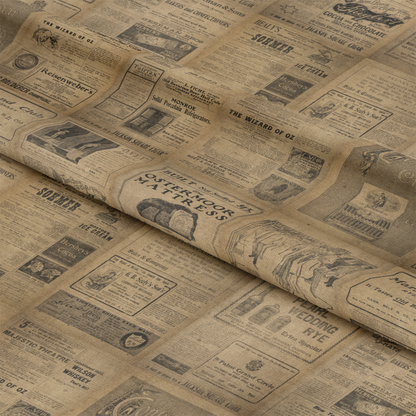 Vintage Theatre Program Pattern Quilting Cotton Fabric