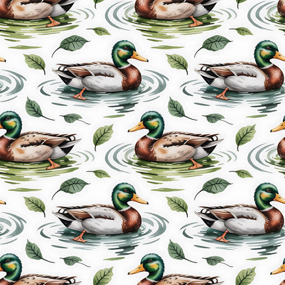 Drakes and Lilies Pattern 21 Minky Fabric