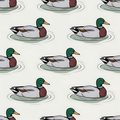 Drakes and Lilies Pattern 6 Minky Fabric