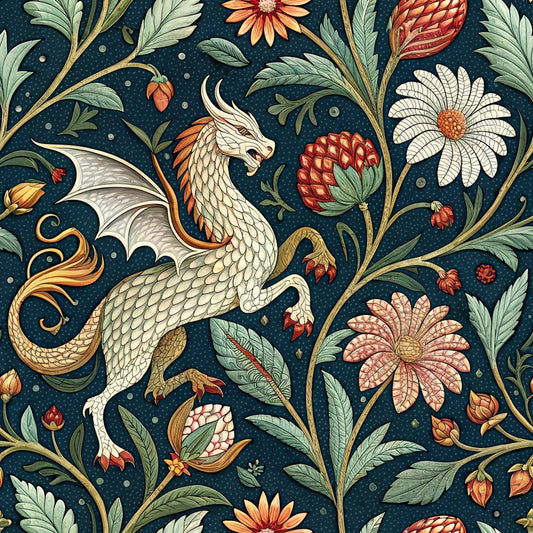 Medieval Tapestry Pattern 1 Quilting Cotton Fabric