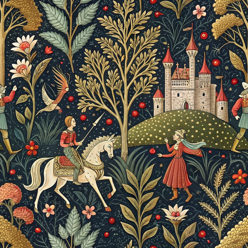 Dragon Garden Pattern 6 Minky Fabric