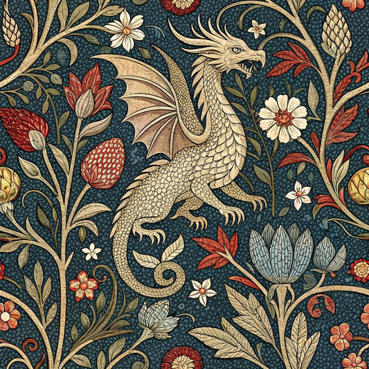 Medieval Tapestry Pattern 8 Quilting Cotton Fabric