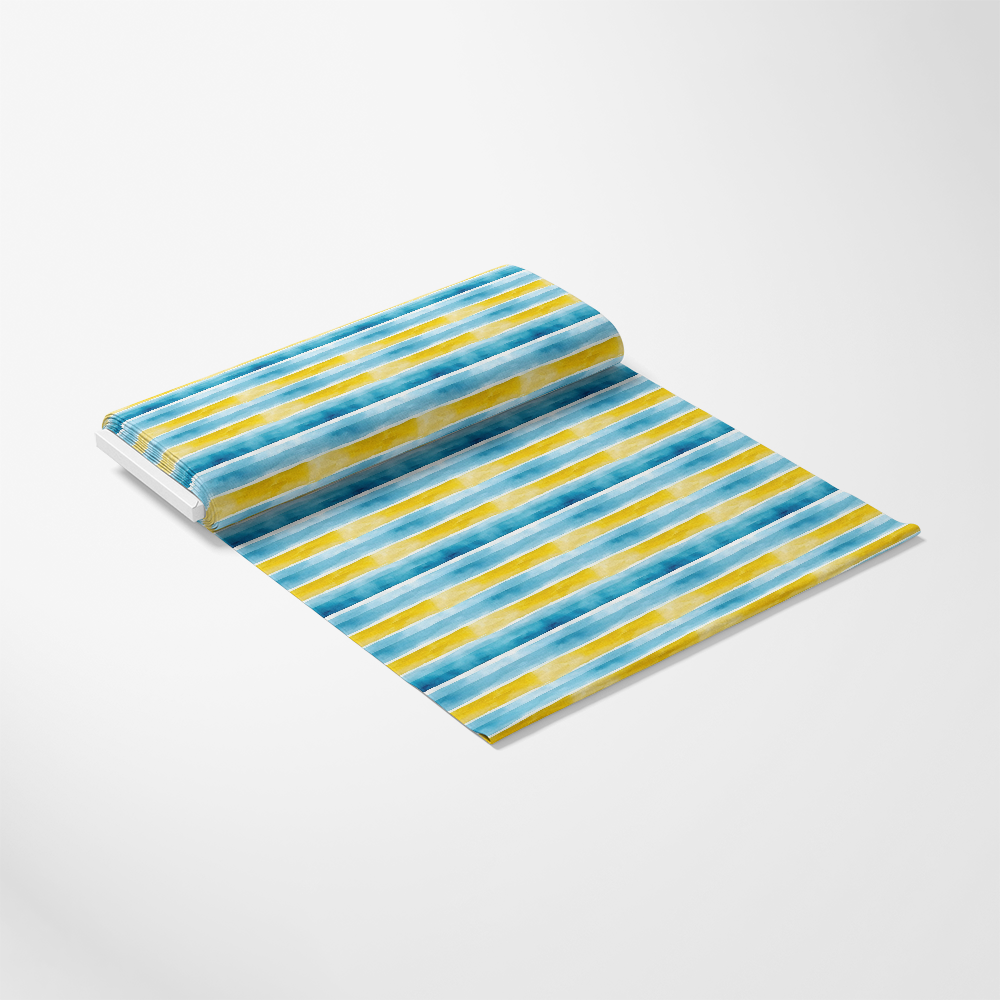 Mediterranean Lemon Azure Pattern 10 Quilting Cotton Fabric