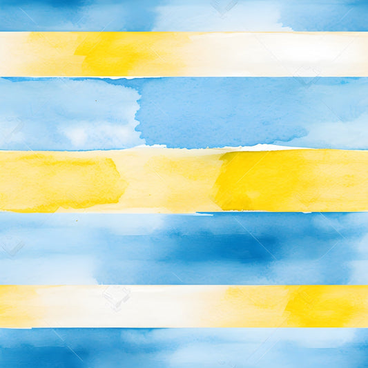 Mediterranean Lemon Azure Pattern 11 Quilting Cotton Fabric
