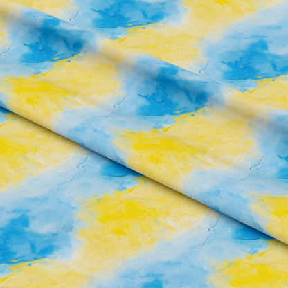 Mediterranean Lemon Azure Pattern 13 Quilting Cotton Fabric