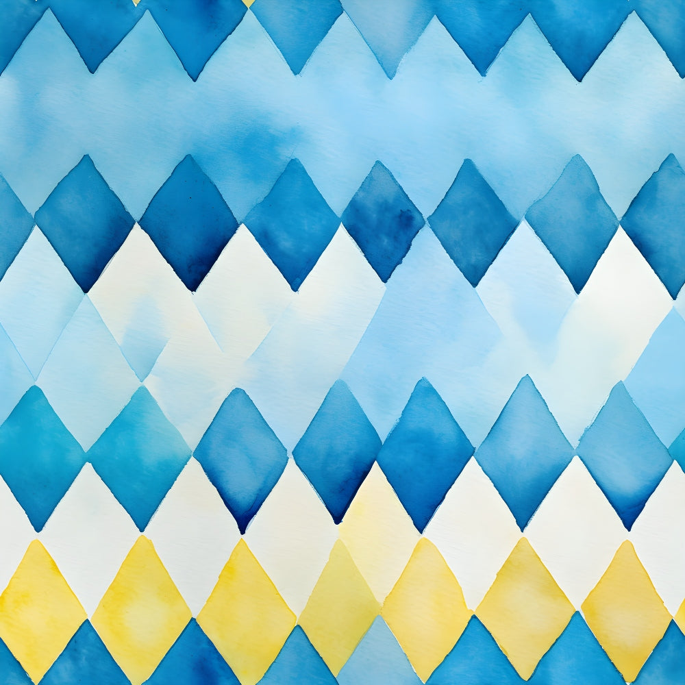 Sunlit Azulejo Pattern 32 Minky Fabric