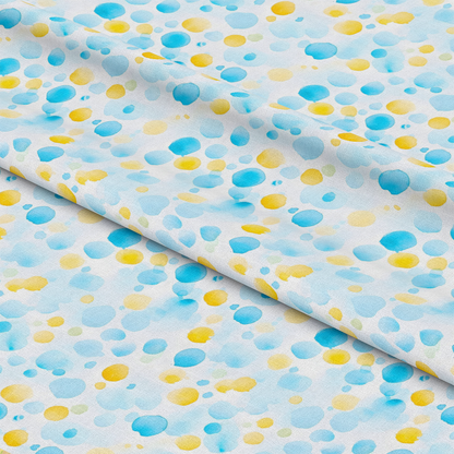 Mediterranean Lemon Azure Pattern 35 Quilting Cotton Fabric