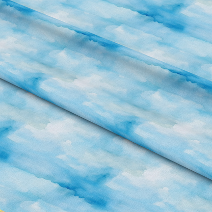 Mediterranean Lemon Azure Pattern 4 Quilting Cotton Fabric