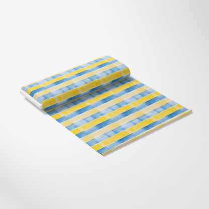 Mediterranean Lemon Azure Pattern 9 Quilting Cotton Fabric