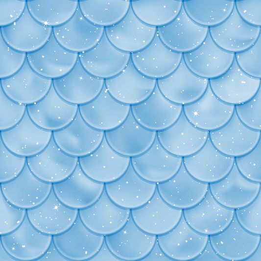 Mermaid Scales Pattern 62 Quilting Cotton Fabric