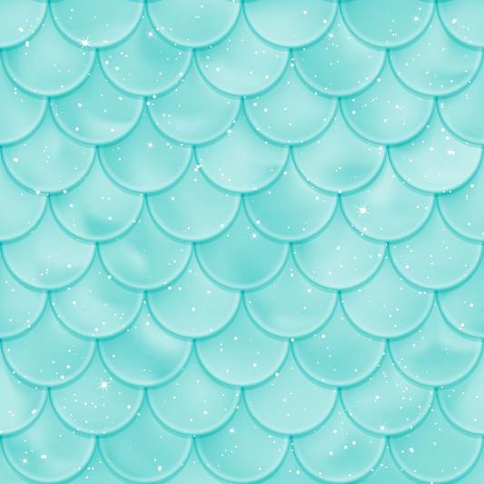 Mermaid Scales Pattern 70 Quilting Cotton Fabric