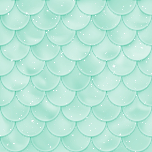 Mermaid Scales Pattern 72 Quilting Cotton Fabric