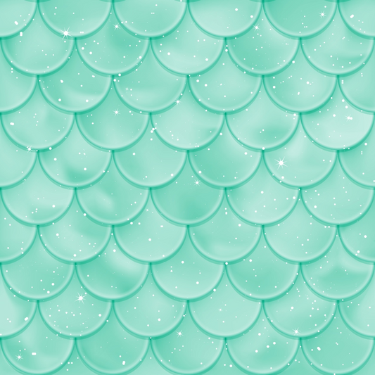 Mermaid Scales Pattern 73 Quilting Cotton Fabric