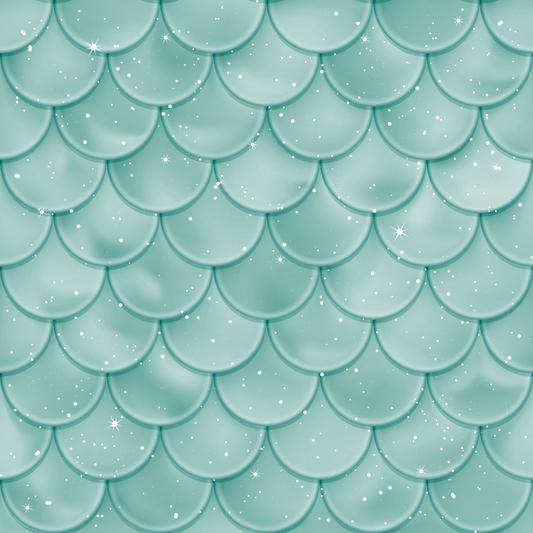Mermaid Scales Pattern 74 Quilting Cotton Fabric