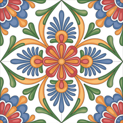 Mexican Talavera Pattern 1 Quilting Cotton Fabric