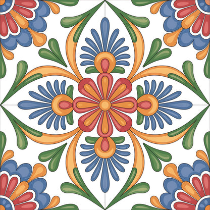 Fiesta Tiles Pattern 1 Minky Fabric