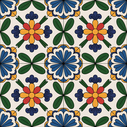 Fiesta Tiles Pattern 27 Minky Fabric