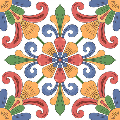 Fiesta Tiles Pattern 2 Minky Fabric