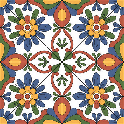 Fiesta Tiles Pattern 31 Minky Fabric