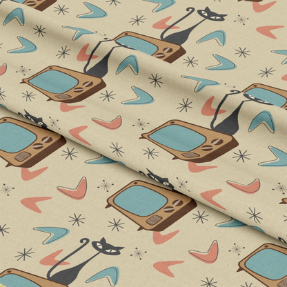 Mid-Century Modern Pattern 12 Quilting Cotton Fabric
