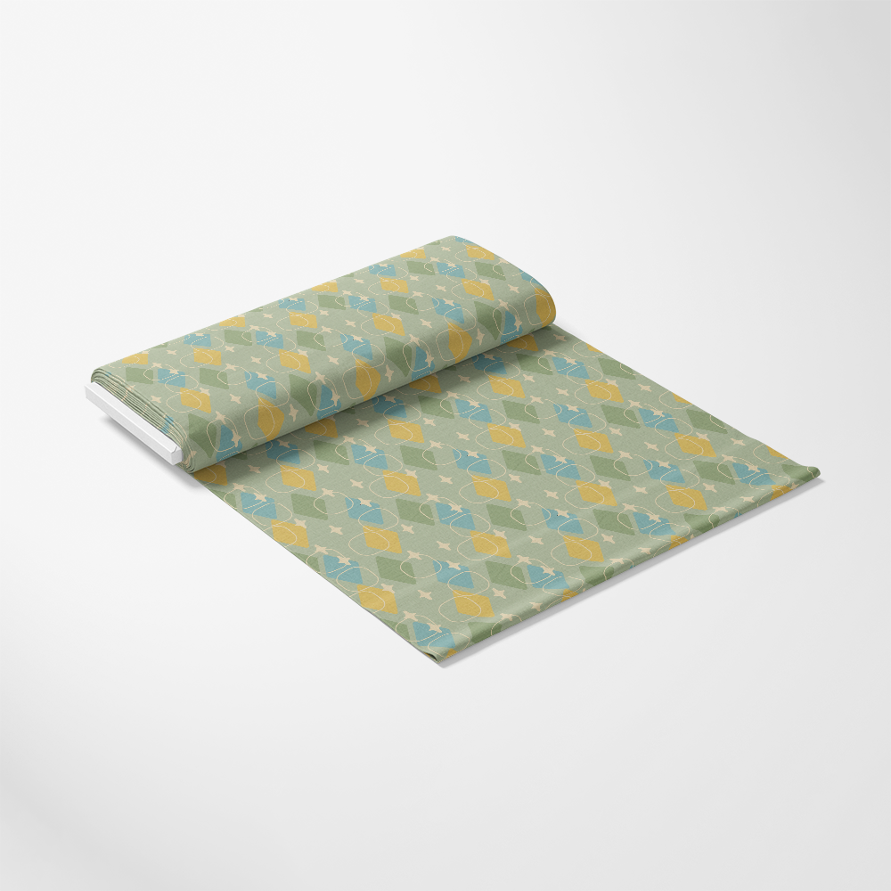 Mid-Century Modern Pattern 51 Quilting Cotton Fabric