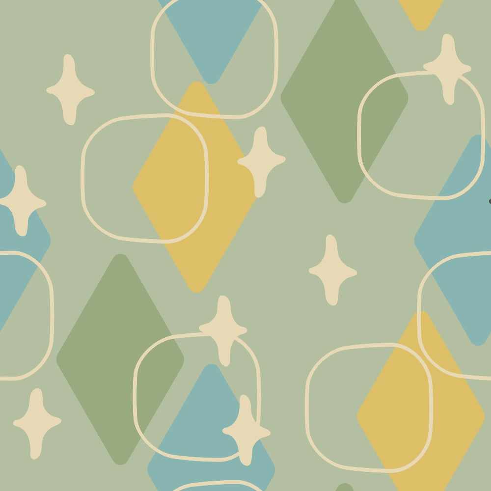 Atomic Lounge Pattern 51 Minky Fabric