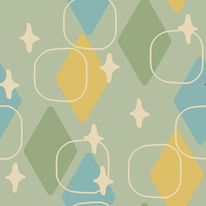 Atomic Lounge Pattern 51 Minky Fabric