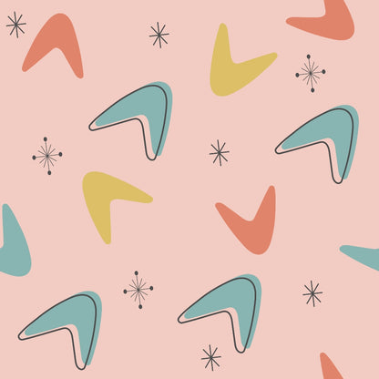 Atomic Lounge Pattern 1 Minky Fabric