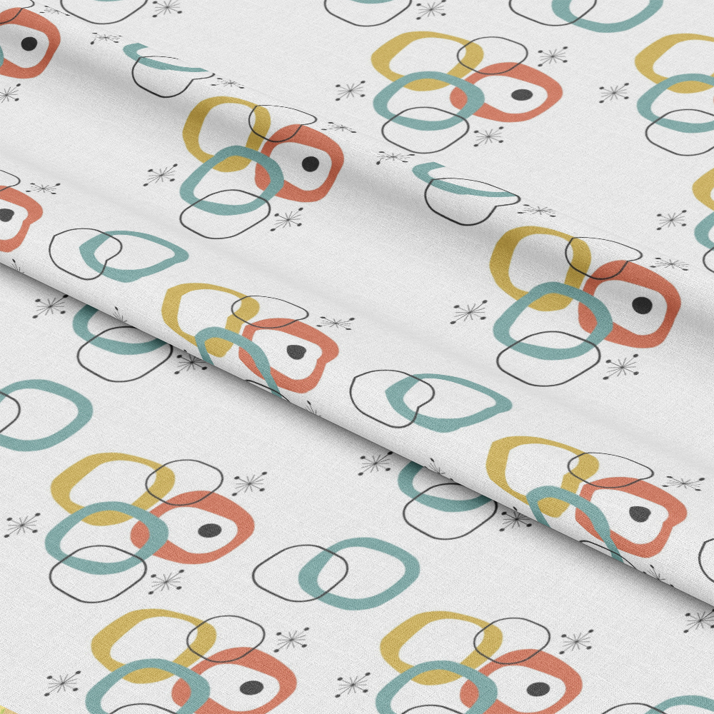 Mid-Century Modern Pattern 21 Quilting Cotton Fabric