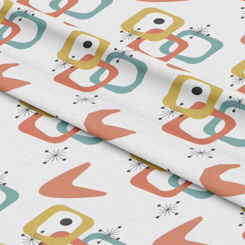 Mid-Century Modern Pattern 23 Quilting Cotton Fabric