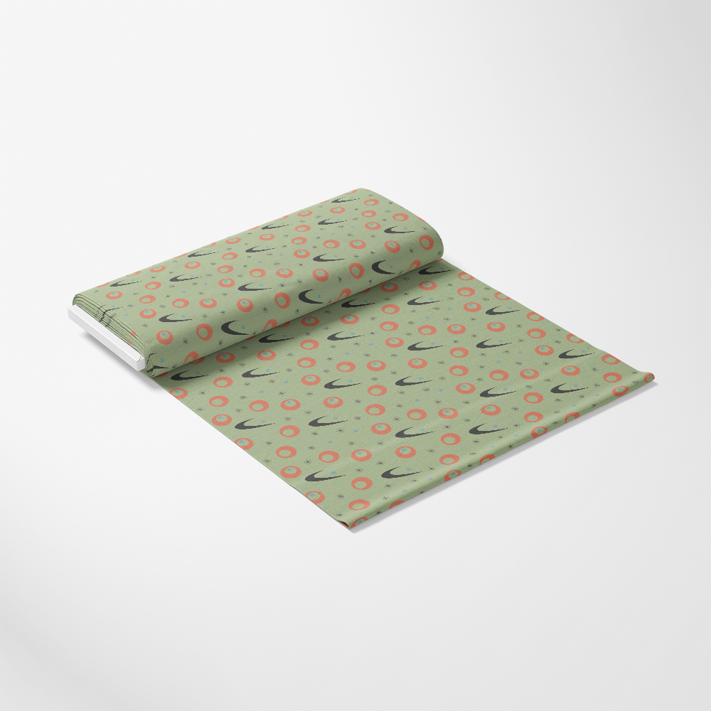 Mid-Century Modern Pattern 2 Quilting Cotton Fabric