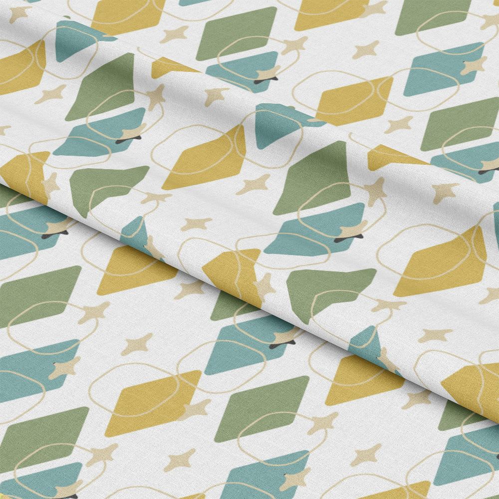 Mid-Century Modern Pattern 28 Quilting Cotton Fabric