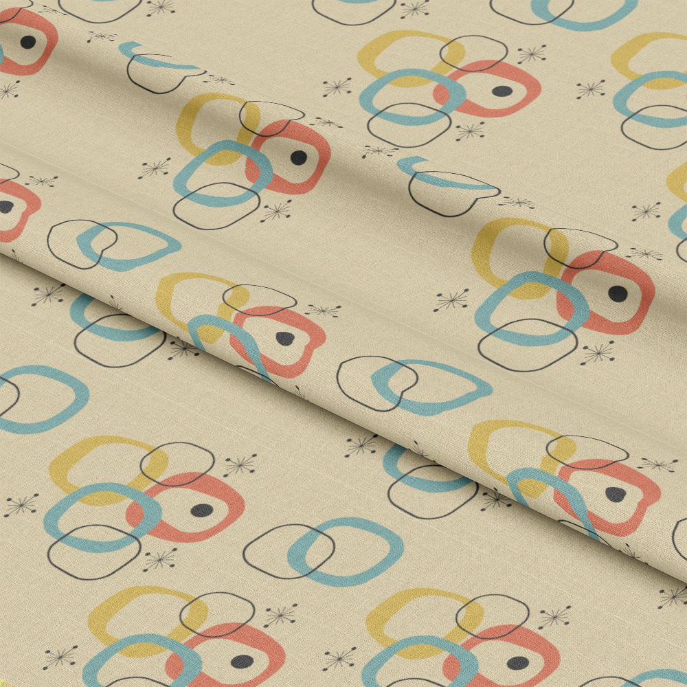 Mid-Century Modern Pattern 31 Quilting Cotton Fabric