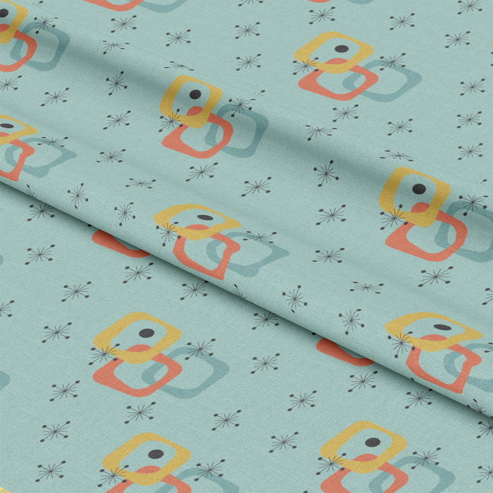Mid-Century Modern Pattern 3 Quilting Cotton Fabric