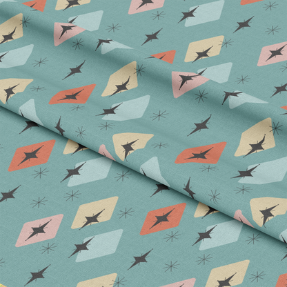 Mid-Century Modern Pattern 35 Quilting Cotton Fabric