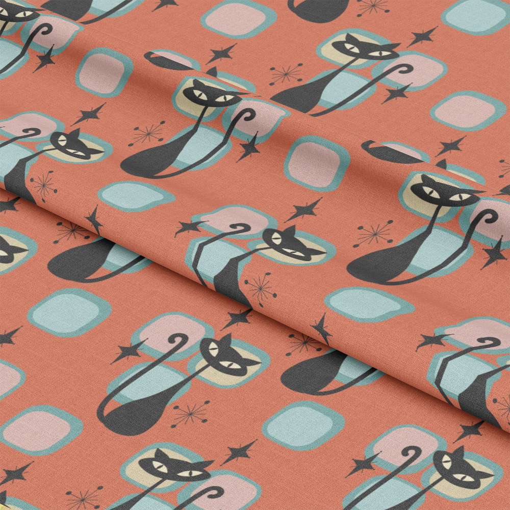Mid-Century Modern Pattern 36 Quilting Cotton Fabric