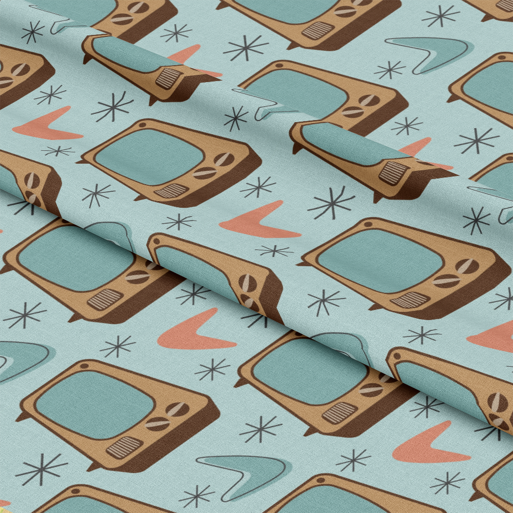 Mid-Century Modern Pattern 37 Quilting Cotton Fabric